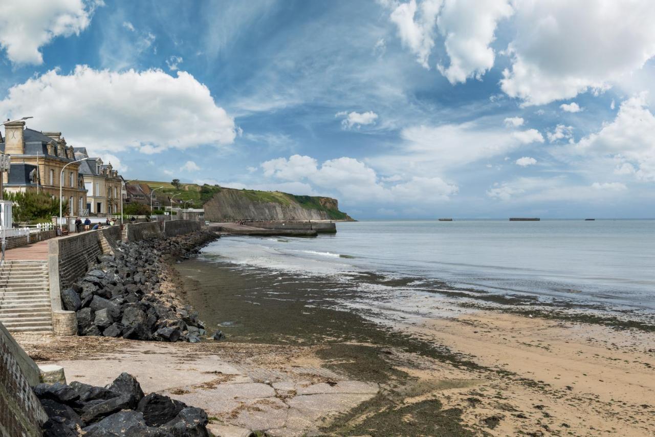 L'Hippocampe - Appt Mezzanine Centre D'Arromanches Luaran gambar