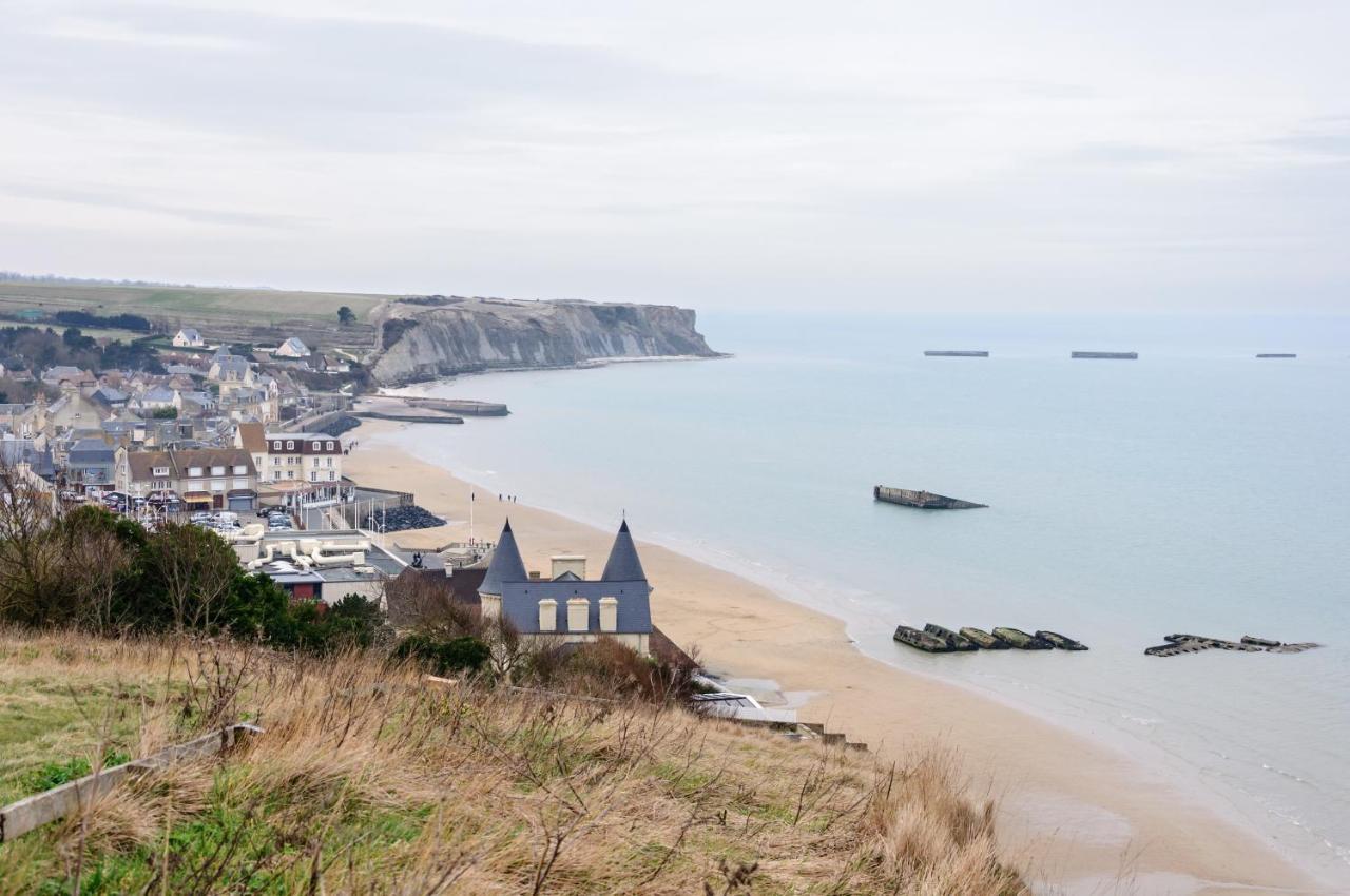 L'Hippocampe - Appt Mezzanine Centre D'Arromanches Luaran gambar